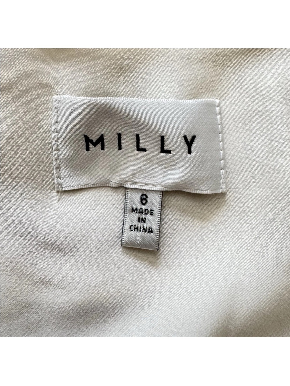Milly Nicola Pencil Dress Silk Tweed White Black Long Sleeves V Neck Size 6 $395 - Picture 7 of 11